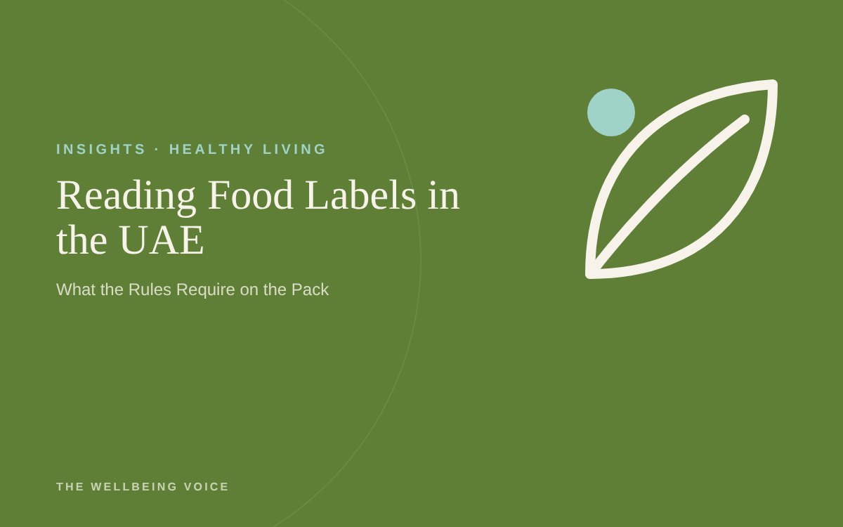 Reading Food Labels in the UAE