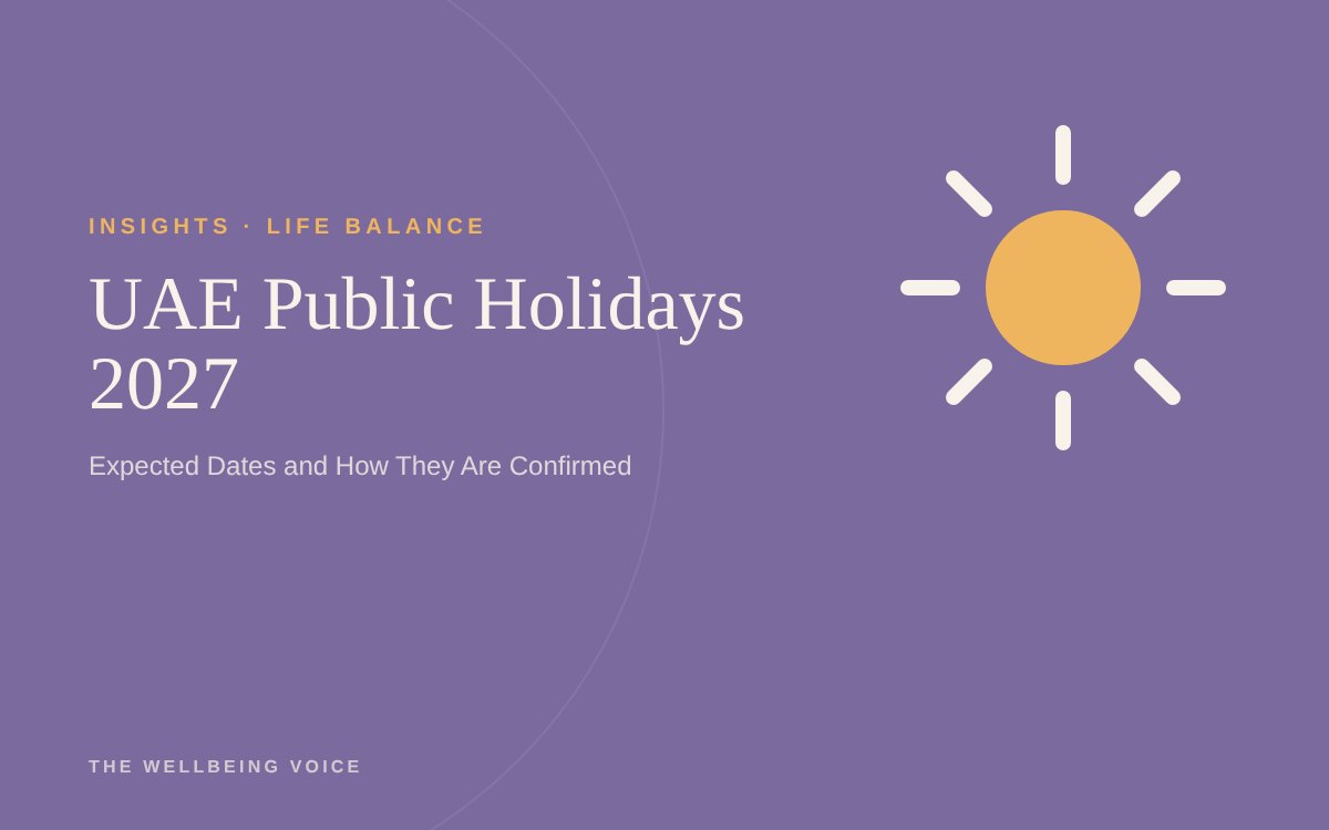 UAE Public Holidays 2027